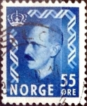 Stamps : Europe : Norway :  Intercambio maxs 0,50 usd 55 ore 1952