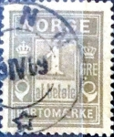 Stamps : Europe : Norway :  1 ore 1889