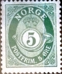 Sellos de Europa - Noruega -  Intercambio maxs 0,20 usd 5 ore 1910