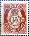 Stamps : Europe : Norway :  Intercambio maxs 0,20 usd 15 ore 1952