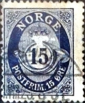 Stamps Norway -  Intercambio ma4xs 0,20 usd 15 ore 1920