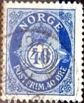 Sellos del Mundo : Europa : Noruega : Intercambio 0,30 usd 40 ore 1922