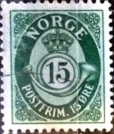 Stamps Norway -  Intercambio ma2s 0,40 usd 15 ore 1950