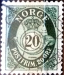 Stamps Norway -  Intercambio ma2s 0,20 usd 20 ore 1962