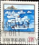 Stamps New Zealand -  Intercambio 0,25 usd 24 cent. 1983