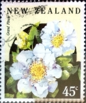 Stamps New Zealand -  Intercambio m2b 0,60 usd 45 cent. 1992