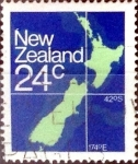 Stamps New Zealand -  Intercambio 0,20 usd 24 cent. 1977