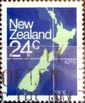 Stamps New Zealand -  Intercambio 0,20 usd 24 cent. 1977