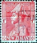 Stamps New Zealand -  Intercambio 0,20 usd 1 penny 1926