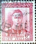 Sellos de Oceania - Nueva Zelanda -  Intercambio 0,20 usd 6 penny 1947