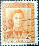 Stamps New Zealand -  Intercambio 0,20 usd 2 penny 1947