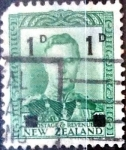 Stamps New Zealand -  Intercambio 0,20 usd 1 sobre 1/2 penny 1938