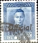 Sellos de Oceania - Nueva Zelanda -  Intercambio 0,30 usd 3 penny 1941