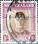 Sellos de Oceania - Nueva Zelanda -  Intercambio 0,30 usd 1 sh. 1947