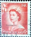 Sellos de Oceania - Nueva Zelanda -  Intercambio 0,20 usd 3 penny 1953