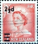Stamps : Oceania : New_Zealand :  Intercambio 0,20 usd 2,5 sobre 3 penny 1961