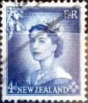 Sellos de Oceania - Nueva Zelanda -  Intercambio 0,20 usd 4 penny 1953