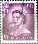 Stamps New Zealand -  Intercambio 0,20 usd 6 penny 1955