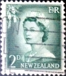Sellos de Oceania - Nueva Zelanda -  Intercambio 0,20 usd 2 penny 1956