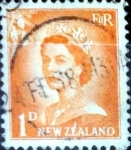 Stamps New Zealand -  Intercambio 0,20 usd 1 penny 1956