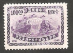 Stamps China -   596 - 50 anivº del correo nacional, por mar y tren