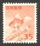 Stamps : Asia : Japan :  509 - Pez de oro