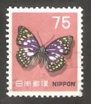 Sellos de Asia - Jap�n -  843 - Mariposa ohomurasaki 