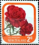 Stamps New Zealand -  Intercambio 0,20 usd 2 cent. 1975