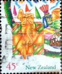 Stamps New Zealand -  Intercambio 0,50 usd 45 cent. 1993