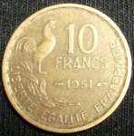 monedas de Europa - Francia -  1951 (Reverso)