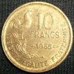 monedas de Europa - Francia -  1955 (Reverso)