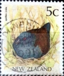 Stamps New Zealand -  Intercambio crxf 0,20 usd 5 cent. 1988