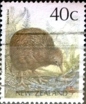 Sellos de Oceania - Nueva Zelanda -  Intercambio 0,30 usd 40 cent. 1988
