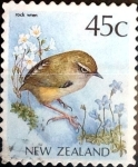 Stamps New Zealand -  Intercambio dm1g2 0,25 usd 45 cent. 1988