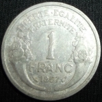 monedas de Europa - Francia -  1957 (Reverso)