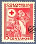 Stamps America - Colombia -  Cruz Roja Colombia 1951 - Beneficencia