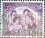 Sellos de Oceania - Nueva Zelanda -  Intercambio 0,20 usd 2 p. 1946