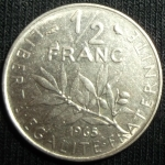 monedas de Europa - Francia -  1965 (Reverso)
