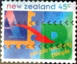 Stamps New Zealand -  Intercambio 0,50 usd 45 cent. 1994