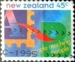 Stamps New Zealand -  Intercambio 0,50 usd 45 cent. 1994