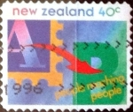 Stamps New Zealand -  Intercambio 1,00 usd 40 cent. 1995
