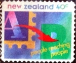 Stamps New Zealand -  Intercambio 1,00 usd 40 cent. 1995