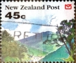 Stamps New Zealand -  Intercambio crxf 0,85 usd 45 cent. 1992