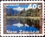 Stamps New Zealand -  Intercambio 0,55 usd 40 cent. 1996