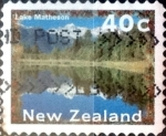 Stamps New Zealand -  Intercambio 0,55 usd 40 cent. 1996
