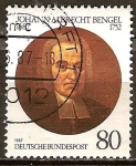 Sellos de Europa - Alemania -  300a Aniv nacimiento de Johann Albrecht Bengel (teólogo).