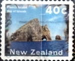 Stamps New Zealand -  Intercambio 0,55 usd 40 cent. 1996