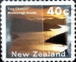 Stamps New Zealand -  Intercambio 0,55 usd 40 cent. 1996