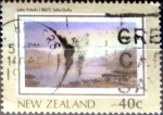 Stamps New Zealand -  Intercambio 0,45 usd 40 cent. 1988