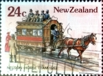 Stamps New Zealand -  Intercambio nf2b 0,20 usd 24 cent. 1985
